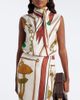 Dorothee Schumacher Dorothee Schumacher Cosmic Funghi printed tie-neck silk twill top - 2