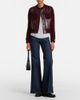 Dorothee Schumacher Dorothee Schumacher It's A Match cropped leather jacket - 6