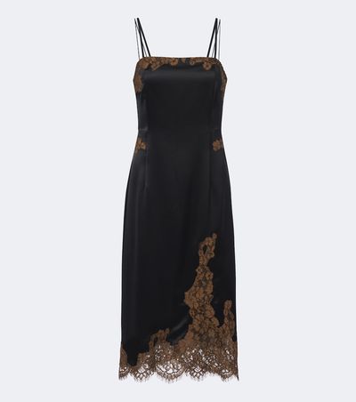 Dorothee Schumacher Dorothee Schumacher Lace-trimmed satin slip dress