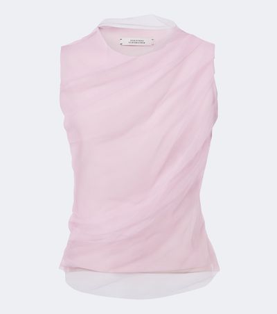 Dorothee Schumacher Dorothee Schumacher Layered draped jersey and tulle top