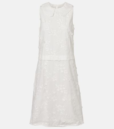 Dorothee Schumacher Dorothee Schumacher Light Volumes cotton fil coupÃ© midi dress