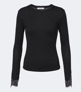 Dorothee Schumacher Dorothee Schumacher Pure Sleekness lace-trimmed cotton top