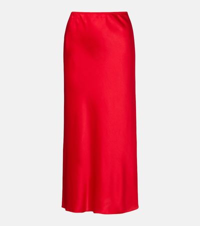 Dorothee Schumacher Dorothee Schumacher Sense Of Shine silk-blend satin slip skirt