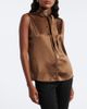 Dorothee Schumacher Dorothee Schumacher Sense of Shine tie-neck silk-blend satin top - 4