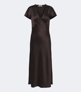 Dorothee Schumacher Dorothee Schumacher Shiny Statement satin midi dress