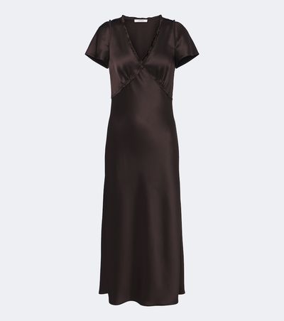 Dorothee Schumacher Dorothee Schumacher Shiny Statement satin midi dress