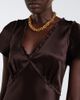 Dorothee Schumacher Dorothee Schumacher Shiny Statement satin midi dress - 3