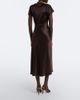 Dorothee Schumacher Dorothee Schumacher Shiny Statement satin midi dress - 5