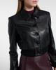 Dorothee Schumacher Dorothee Schumacher Sleek Statement cropped leather blouson jacket - 3