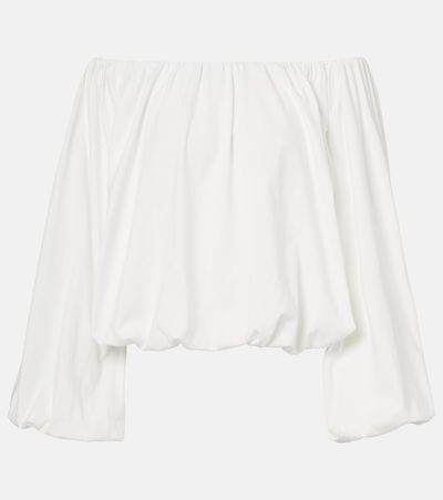 Dorothee Schumacher Dorothee Schumacher Soft Volume cotton poplin off-shoulder top