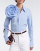 Dorothee Schumacher Dorothee Schumacher Striped Power floral-appliqué cotton-blend shirt - 2