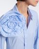 Dorothee Schumacher Dorothee Schumacher Striped Power floral-appliqué cotton-blend shirt - 4