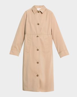 DOROTHEE SCHUMACHER Luxury Layer Technical Cotton Trench Coat