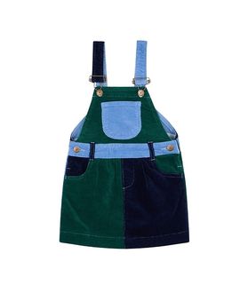 Dotty Dungarees Dotty Dungarees Girls' Blackthorn Patchwork Corduroy Overall Dress