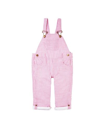 Dotty Dungarees Dotty Dungarees Girls' Seersucker Overalls