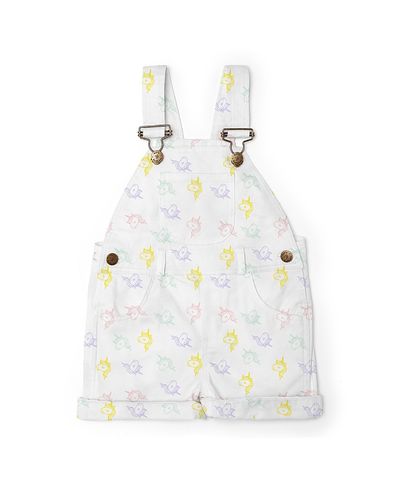 Dotty Dungarees Dotty Dungarees Girls' Unicorn Print Overall Shorts