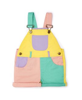 Dotty Dungarees Dotty Dungarees Unisex Colorblock Overall Shorts