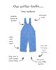 Dotty Dungarees Dotty Dungarees Unisex Forget-Me-Not Overalls - 6