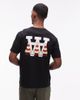 Double A by Wood Wood Double A By Wood Wood 100% cotton Ace T-shirt with cone graphic back print in black - 1