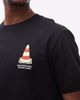 Double A by Wood Wood Double A By Wood Wood 100% cotton Ace T-shirt with cone graphic back print in black - 4