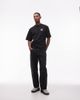 Double A by Wood Wood Double A By Wood Wood 100% cotton liam t-shirt with logo back print in black - 2