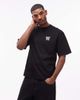 Double A by Wood Wood Double A By Wood Wood 100% cotton liam t-shirt with logo back print in black - 3