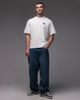Double A by Wood Wood Double A By Wood Wood 100% cotton liam t-shirt with logo back print in white - 2