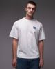 Double A by Wood Wood Double A By Wood Wood 100% cotton liam t-shirt with logo back print in white - 3