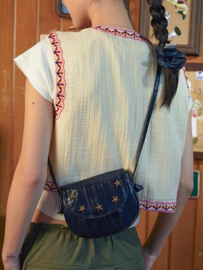 doublequotes Bonnie Crossbag_NAVY
