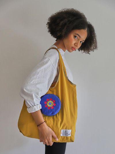 doublequotes March Packable bag (Marche Packable Bag) blue