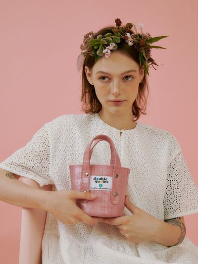 doublequotes Muffin Mini Bag Pink