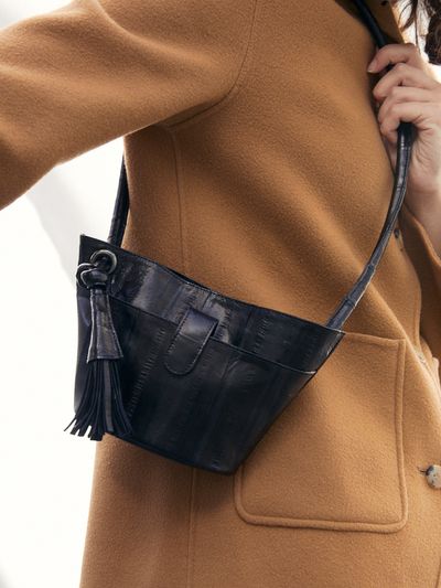 doublequotes Petal Mini Shoulder Bag_Black