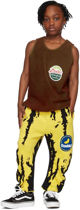 doublet doublet Kids Brown Flocked Kiwi Tank Top