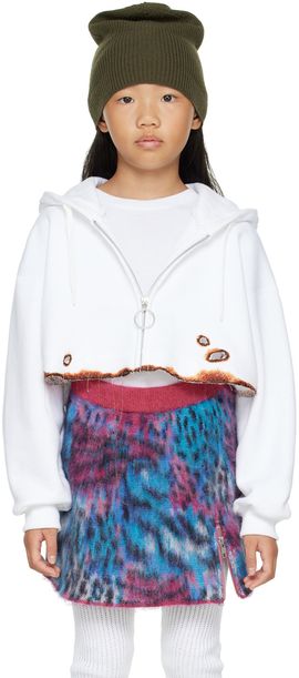 doublet doublet Kids White Burning Hoodie