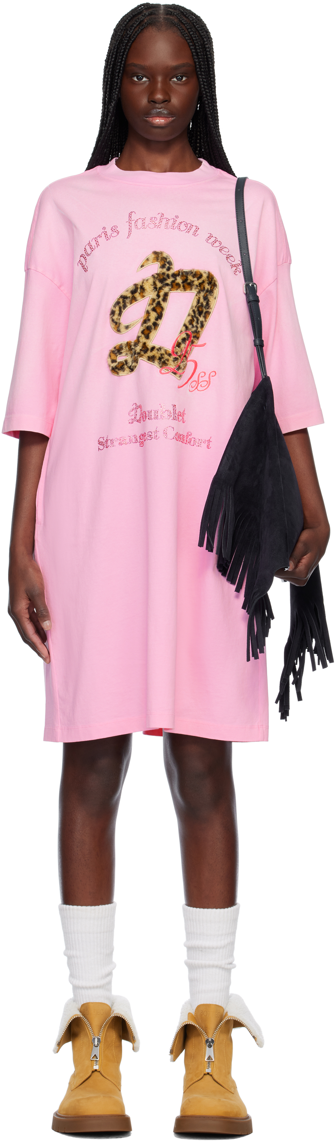 Doublet - White Two-Dimensional 'I♡3D' T-Shirt