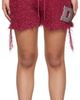 doublet doublet Pink Metal Letter Shorts - 1