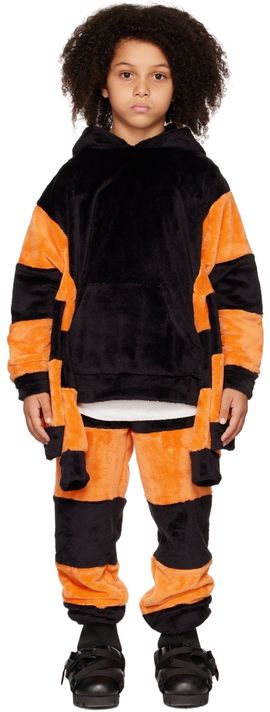 doublet doublet SSENSE Exclusive Kids Black & Orange Itchy Witch Spider Hoodie