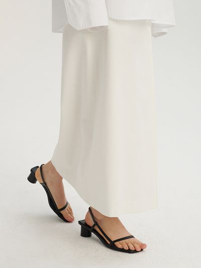 dough Square Toe Sandals_Black