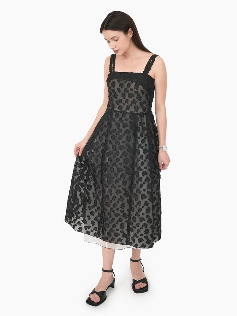 DOupWN Sleeveless Long Dress [BLACK]