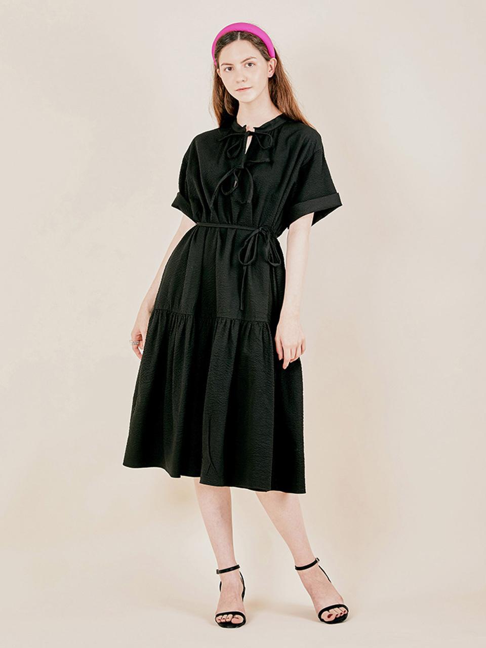 DOupWN Summer Flare Maxi Long Dress [Black]