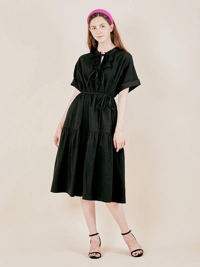 DOupWN Summer Flare Maxi Long Dress [Black]