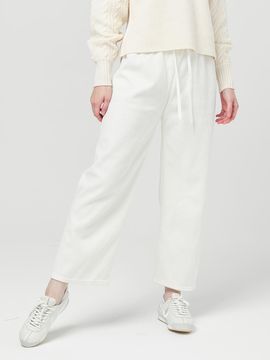 DOYOUKNOWMC 24FW Thick Ankimo Fever Wide Fit White Segol Corduroy Banding Pants
