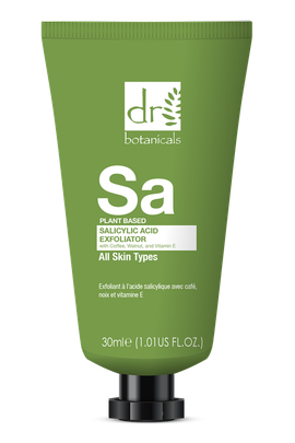 DR BOTANICALS DR BOTANICALS Salicylic Acid Exfoliator with Coffee, Walnut & Vitamin E 30ml for Acne & Blemishes, Large Pores