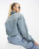 Dr Denim Dr Denim denim cropped jacket in mid blue - 2