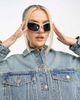Dr Denim Dr Denim denim cropped jacket in mid blue - 4