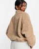 Dr Denim Dr Denim half zip fluffy top in caramel-Neutral - 4