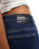 Dr Denim Dr Denim Hill relaxed fit low rise wide straight leg jeans in pebble dark retro blue wash - 2