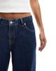 Dr Denim Dr Denim Hill relaxed fit low rise wide straight leg jeans in pebble dark retro blue wash - 3