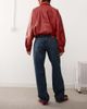 Dr Denim Dr Denim Hill relaxed fit low waist wide straight leg jeans in canyon dark used-Blue - 2