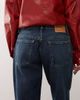 Dr Denim Dr Denim Hill relaxed fit low waist wide straight leg jeans in canyon dark used-Blue - 4